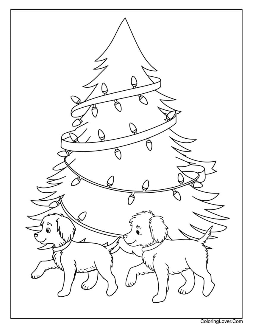 60 Christmas Tree Coloring Pages Free Printables For All Ages 