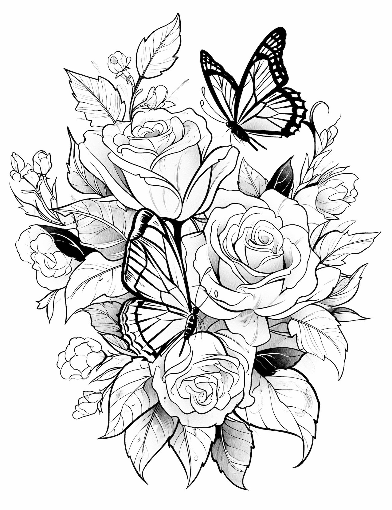 65 Beautiful Rose Coloring Pages For Kids And Adults Our Mindful Life