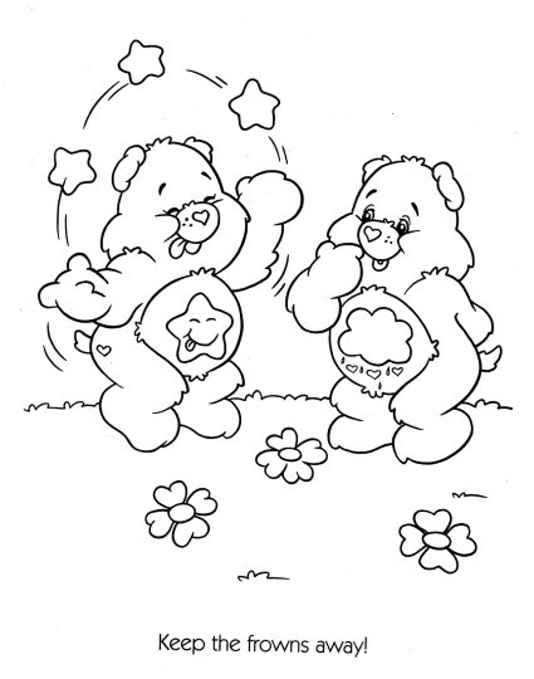 65 page Printable Care Bears Colouring Pages Etsy UK