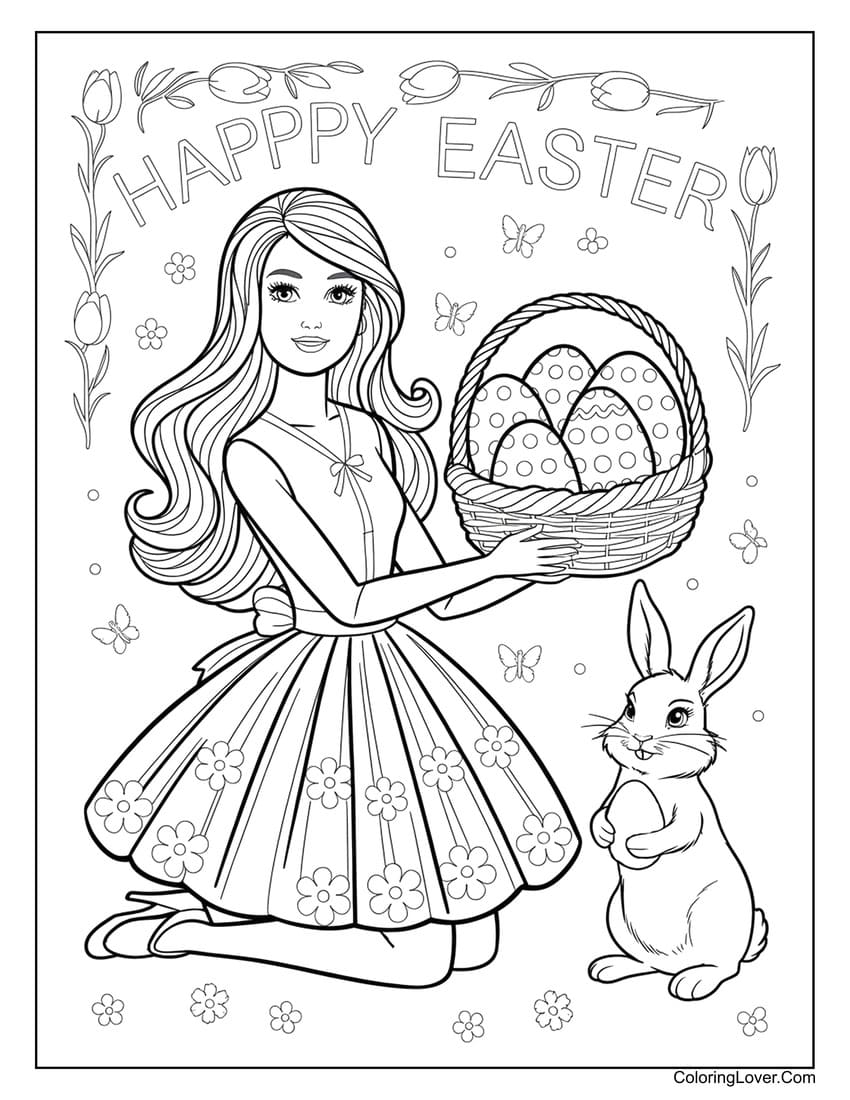 66 Barbie Coloring Pages Free Printables For Girls 