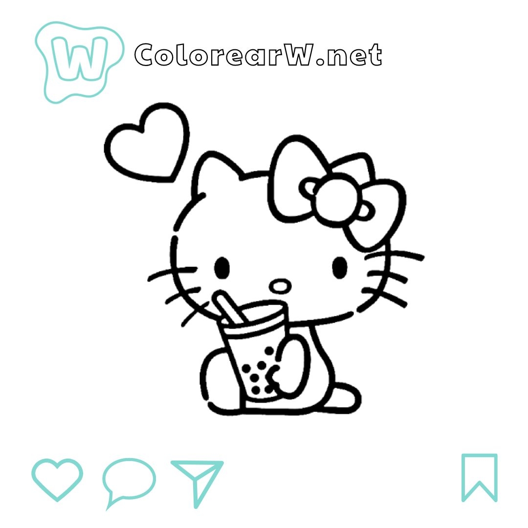 Free Printable Coloring Pages Hello Kitty