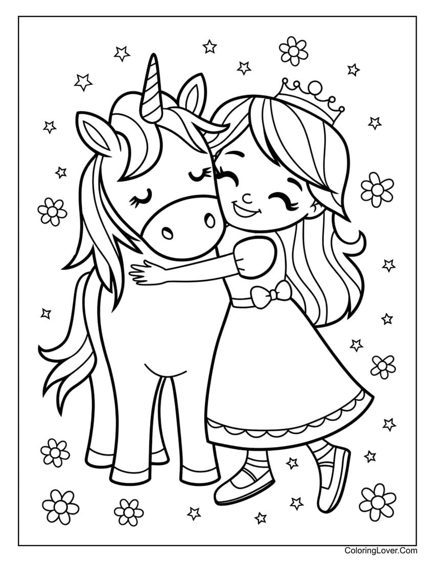 Coloring Pages Printable Princess