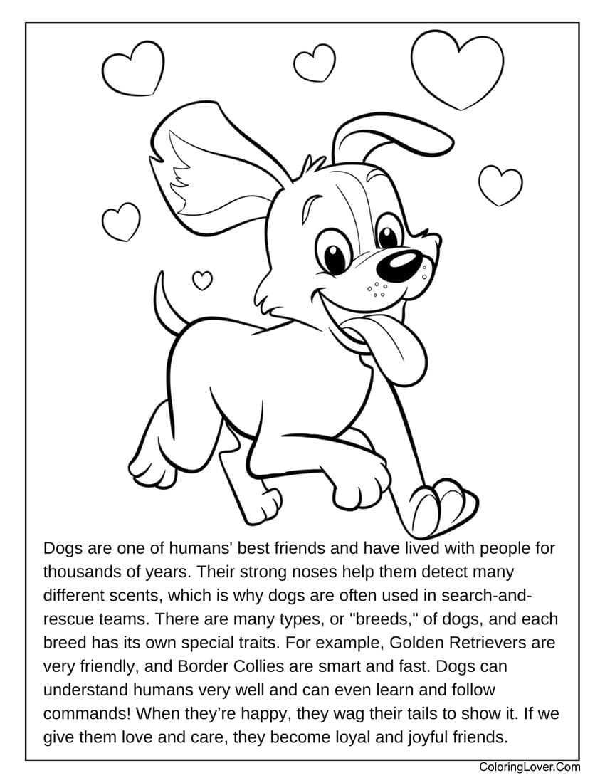 77 Dog Coloring Pages Free Printables For All Ages 