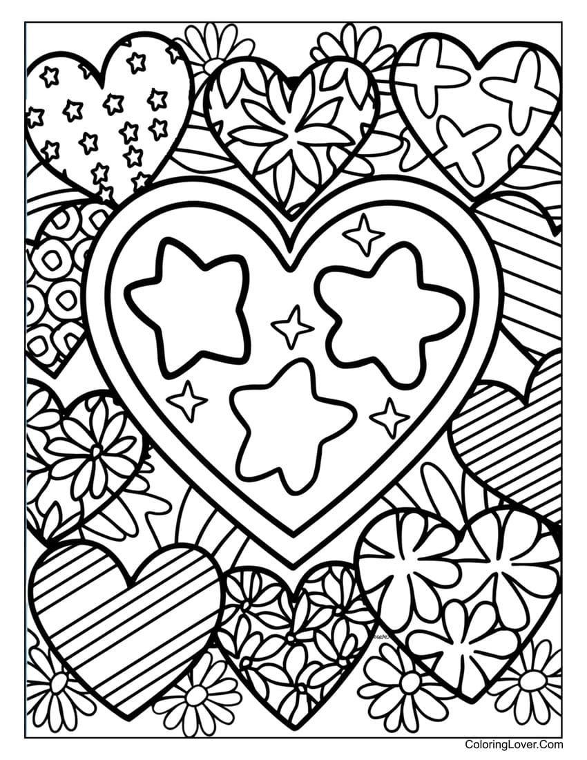 80 Heart Coloring Pages Free Printables For All Ages