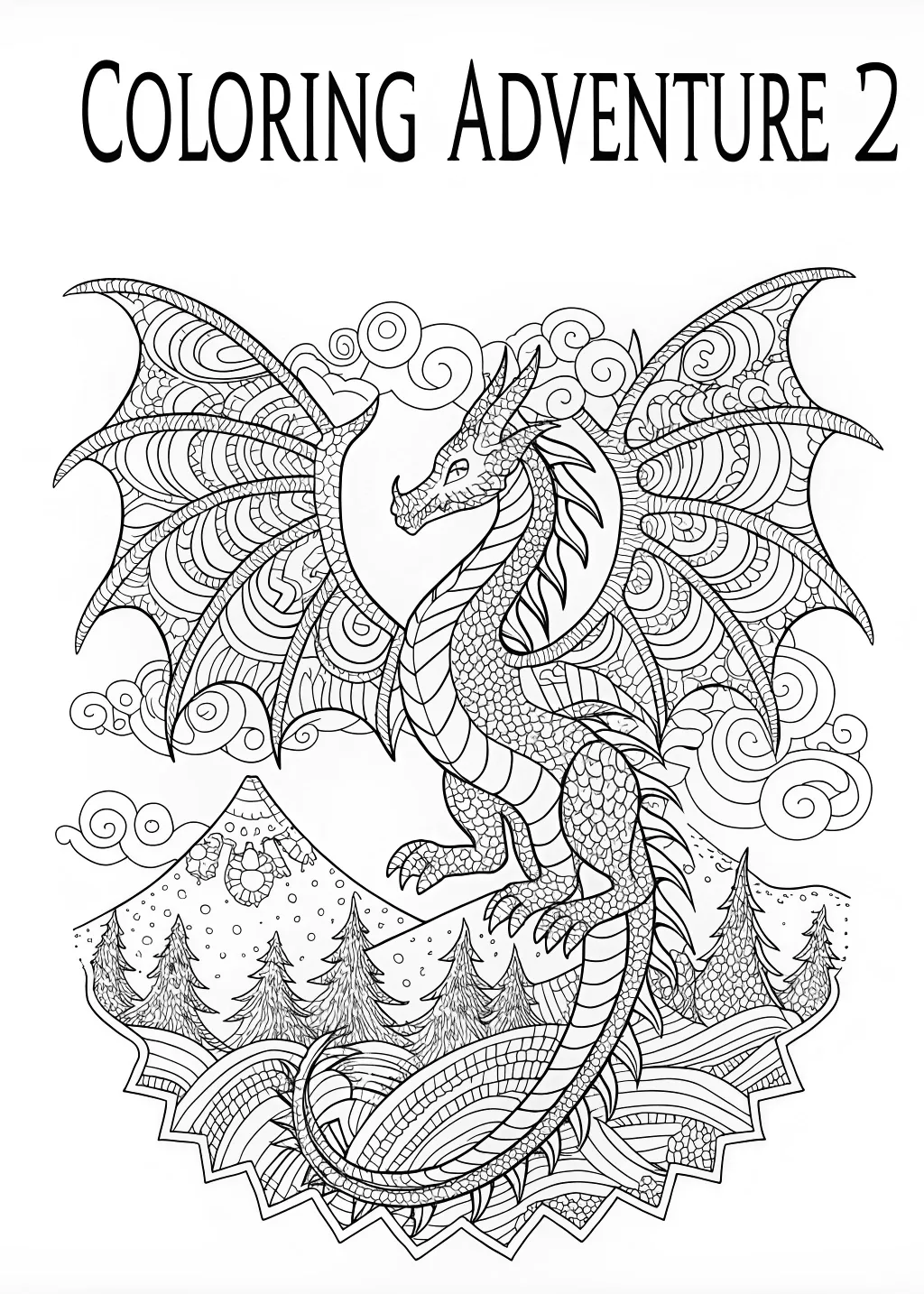Dragon Printable Coloring Pages