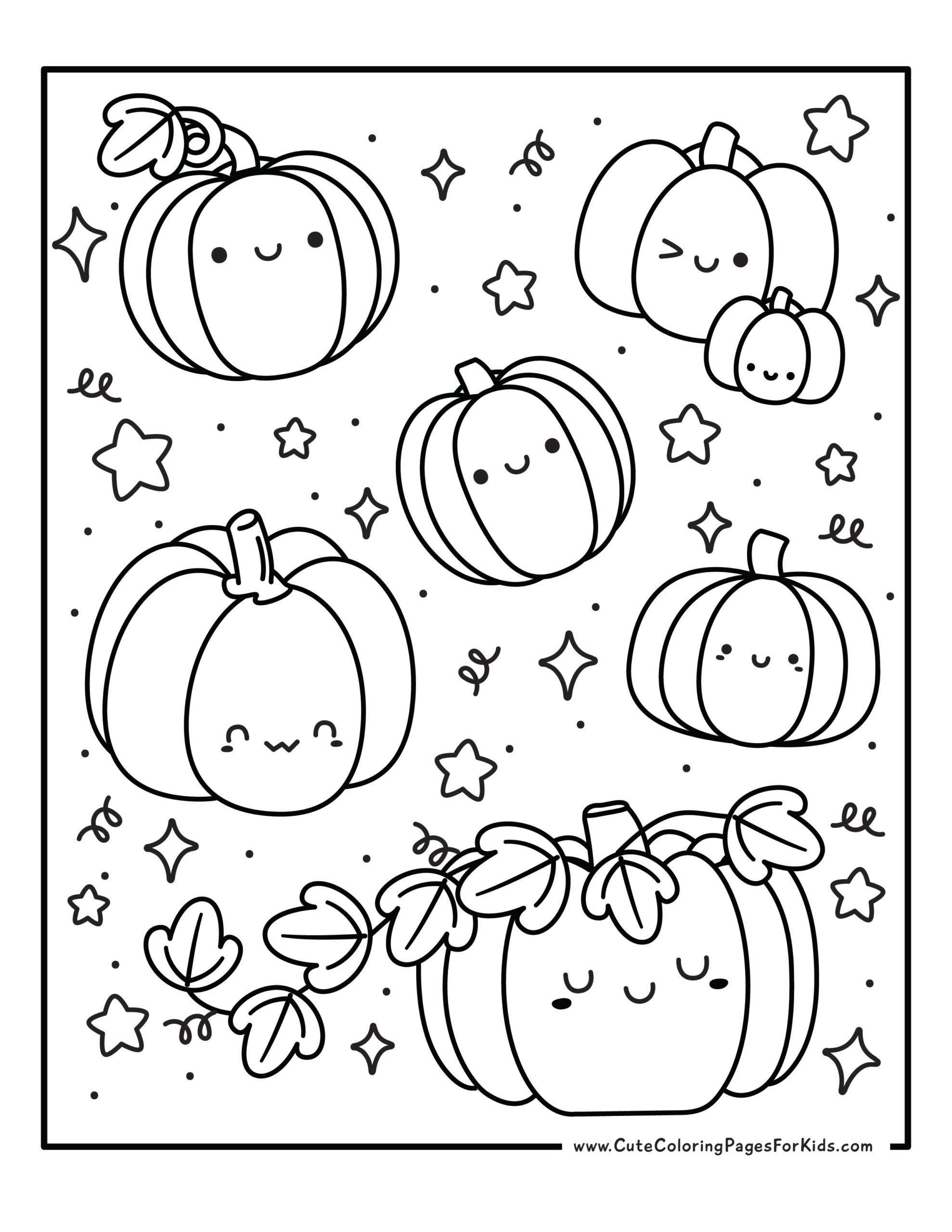Free Pumpkin Coloring Pages Printable