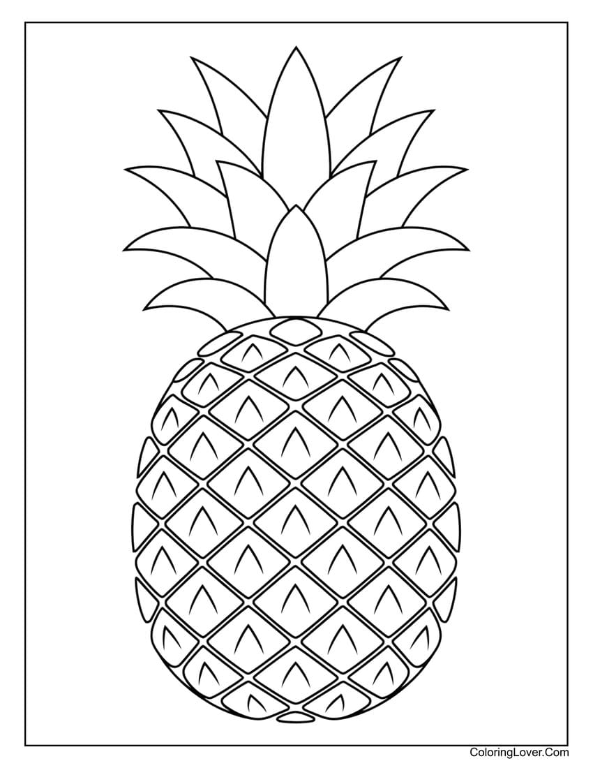 90 Easy Coloring Pages Simple Printables For All Ages 