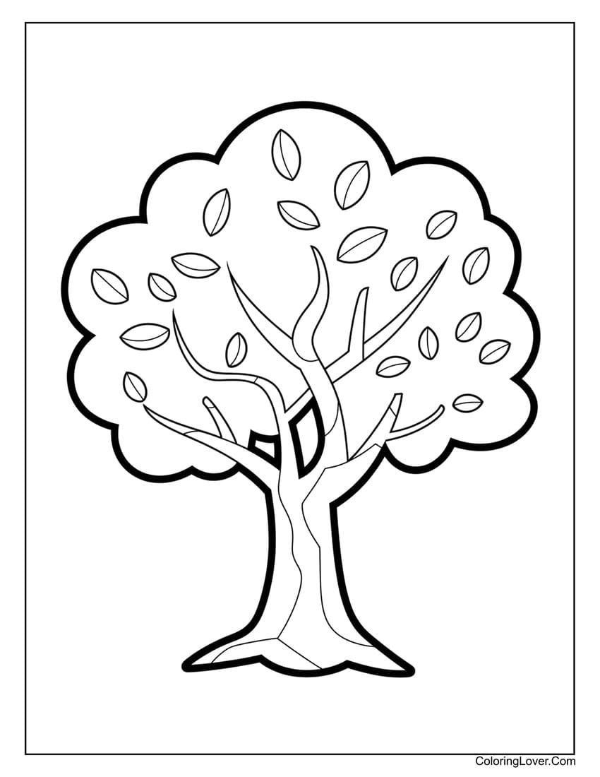 90 Easy Coloring Pages Simple Printables For All Ages 
