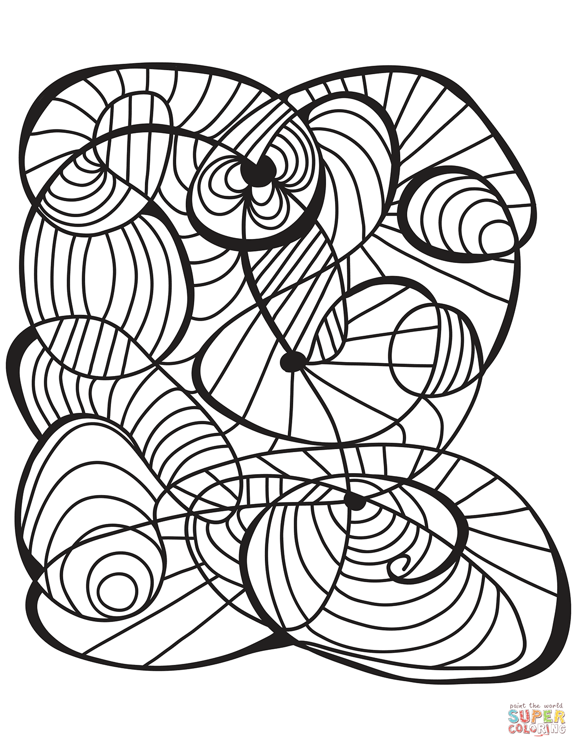 Coloring Pages Abstract Art Printable