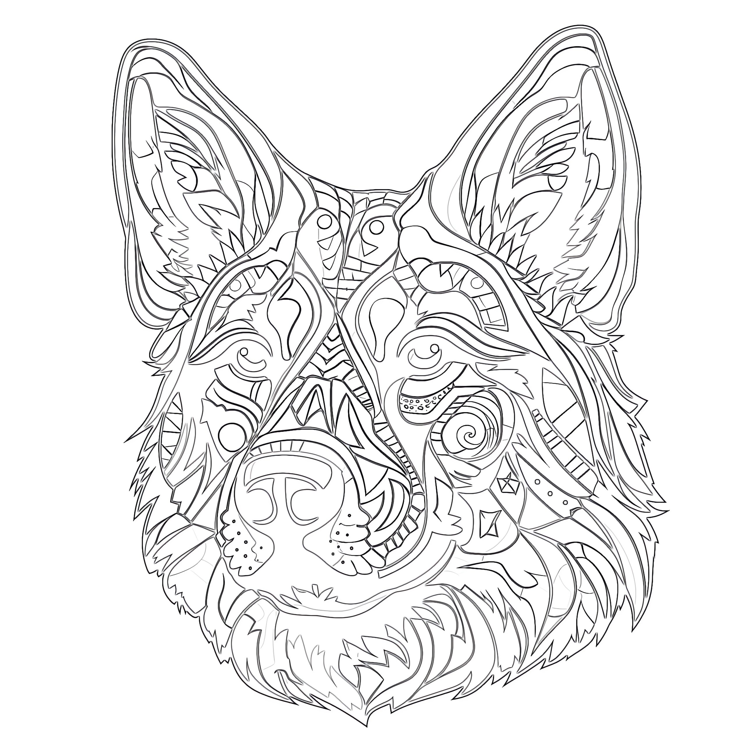 Coloring Pages Dogs Free