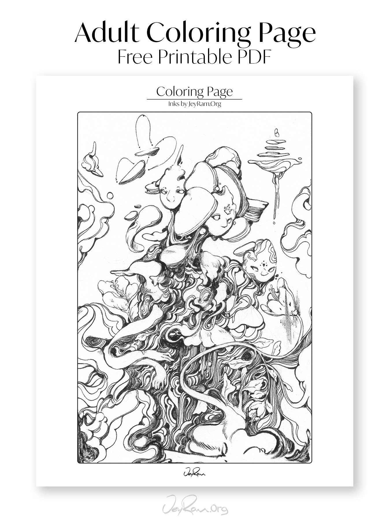 Printable Adult Coloring Page