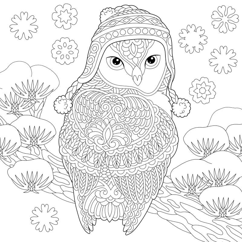 Adult Colouring Winter Stock Illustrations 889 Adult Colouring 
