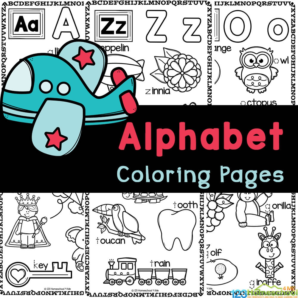 Alphabet Coloring Pages Printable