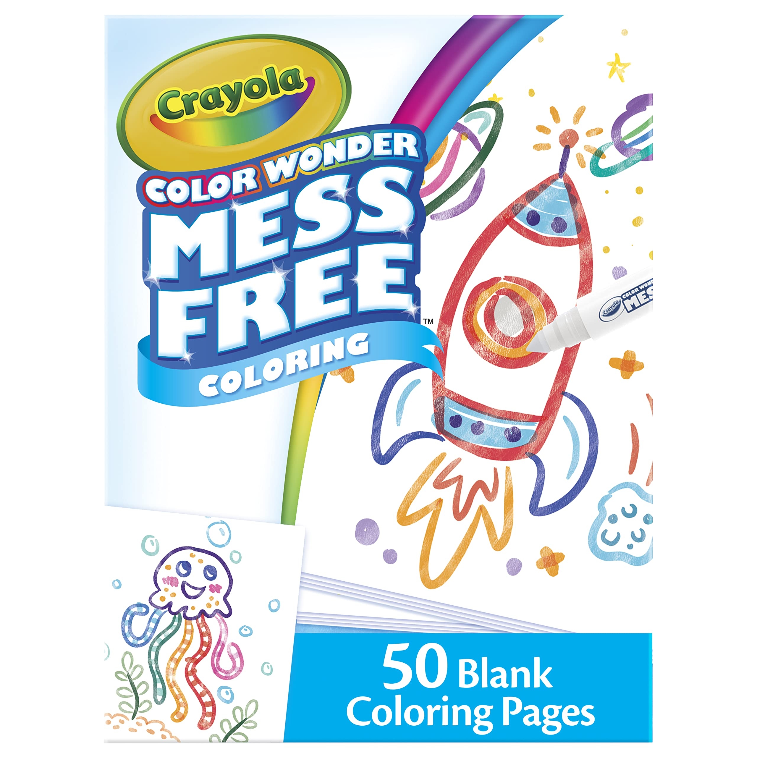 Amazon Crayola Color Wonder Mess Free Coloring Pages 50ct Create Your Own Coloring Pages Blank Color Wonder Refill Easter Basket Essential 