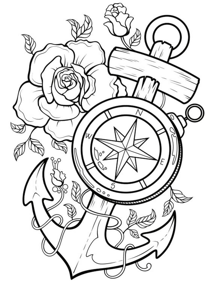 Tattoo Coloring Pages Printable