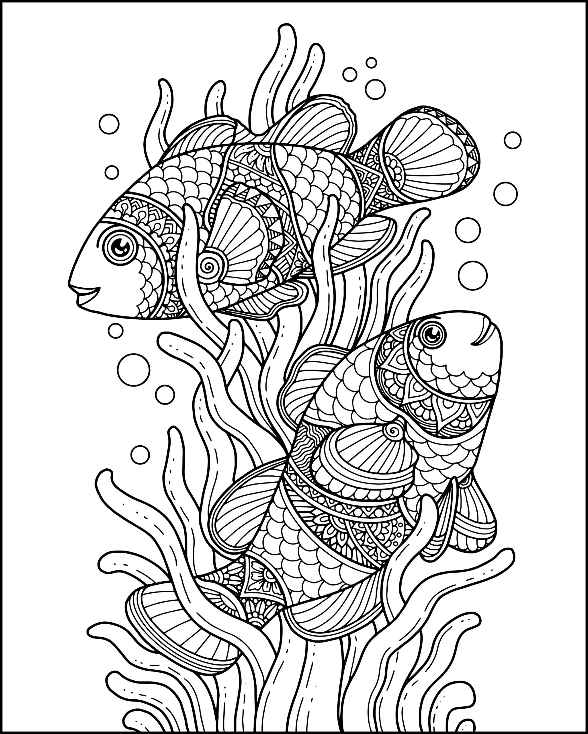 Animal Zentangle Adult Coloring Pages Printable Digital Downloadable Coloring Pages Lion Horse Elephant Owl U0026 Fish Coloring Page Bundle Etsy Australia