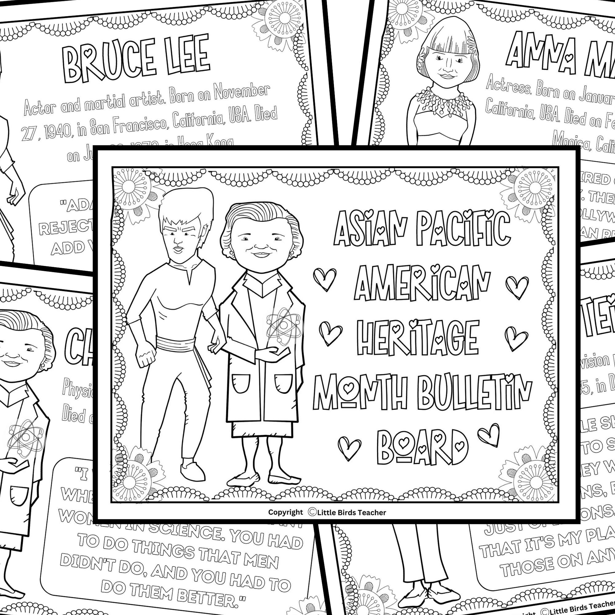 Asian Pacific American Heritage Month Quote Coloring Pages May Coloring Sheets Made By Teachers