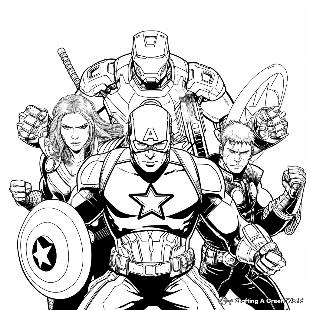 Avengers Coloring Pages Free U0026 Printable 