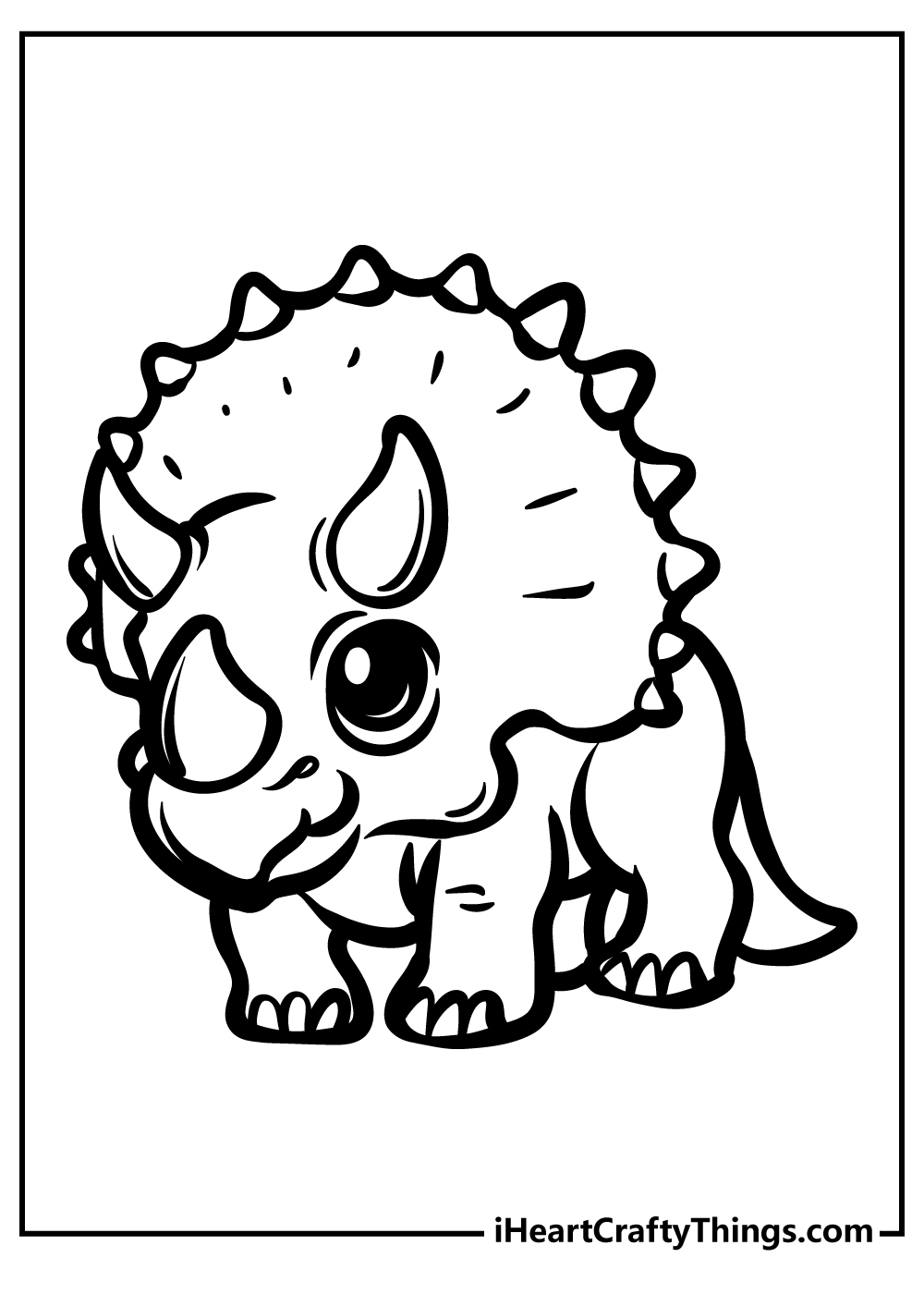 Dinosaur Color Pages Printable