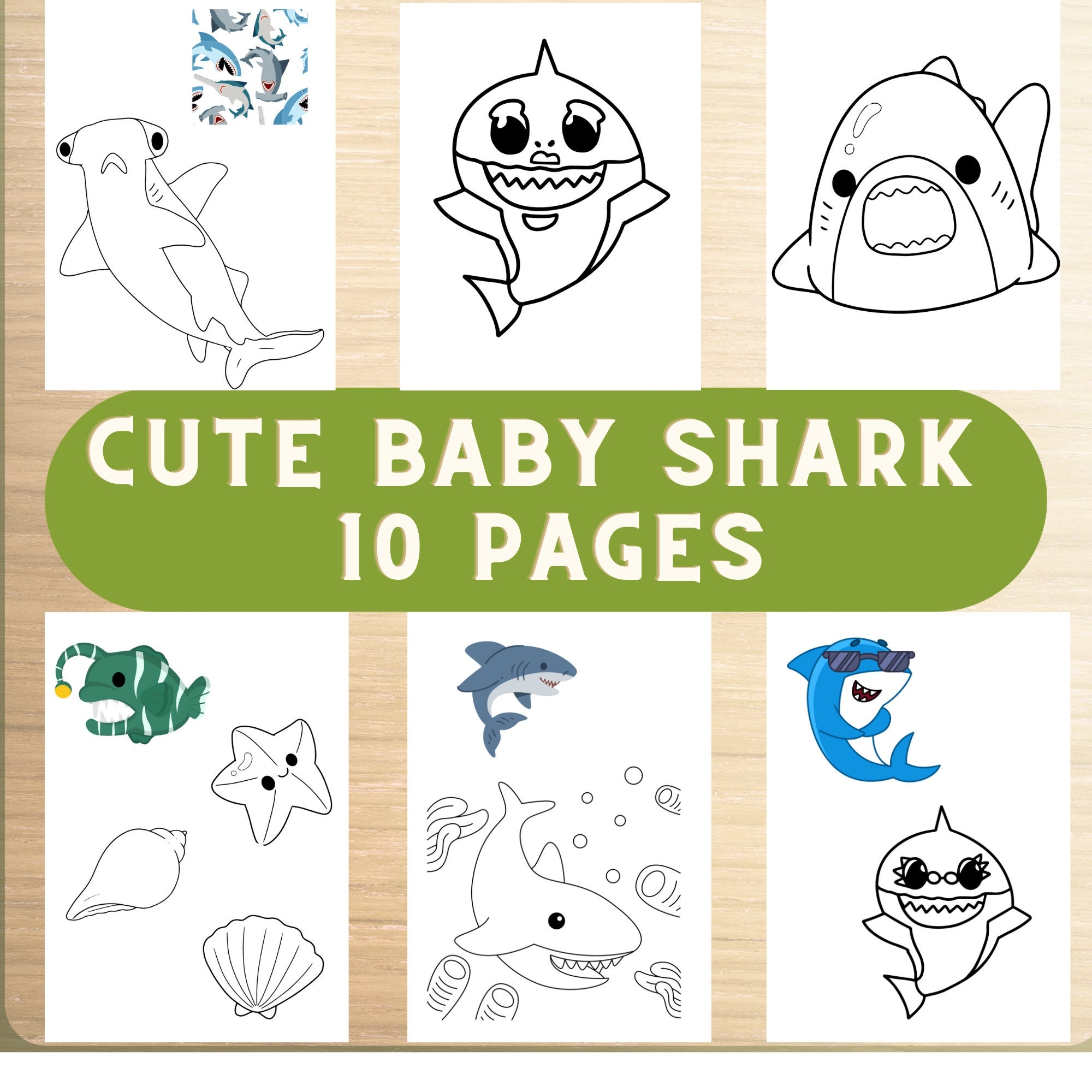 Baby Shark Coloring Pages Printable