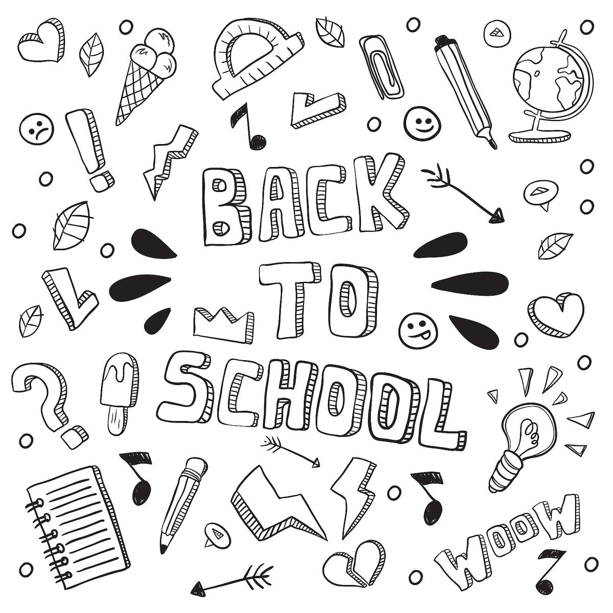 Back to School Coloring Pages Fun School Themed Coloring Pages 
