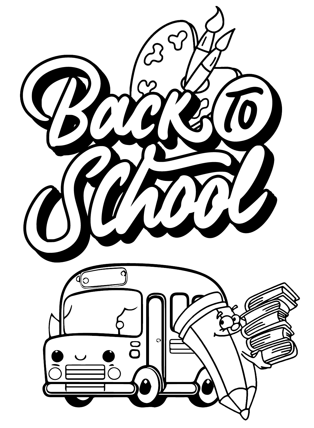 Back To School Coloring Pages Free