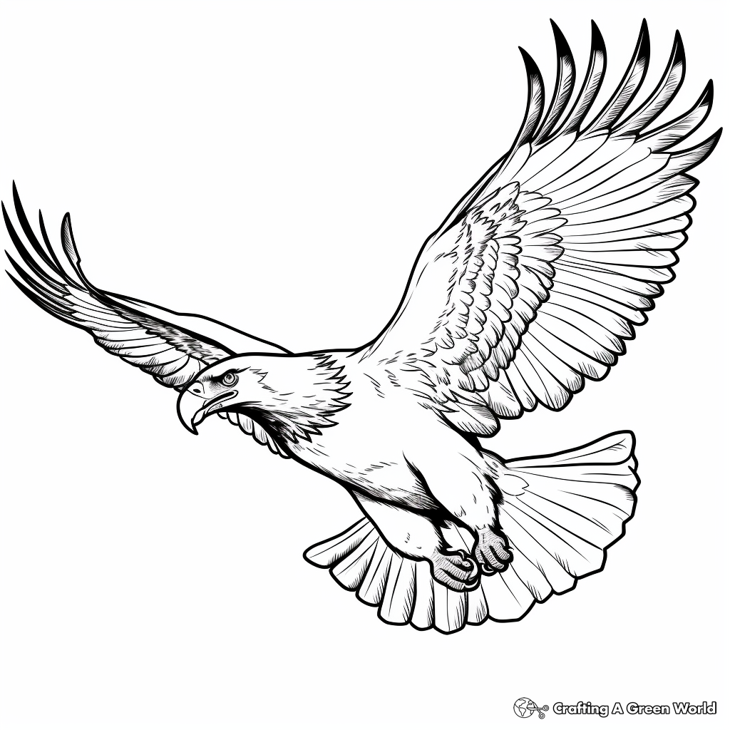 Bald Eagle Coloring Pages Free U0026 Printable 