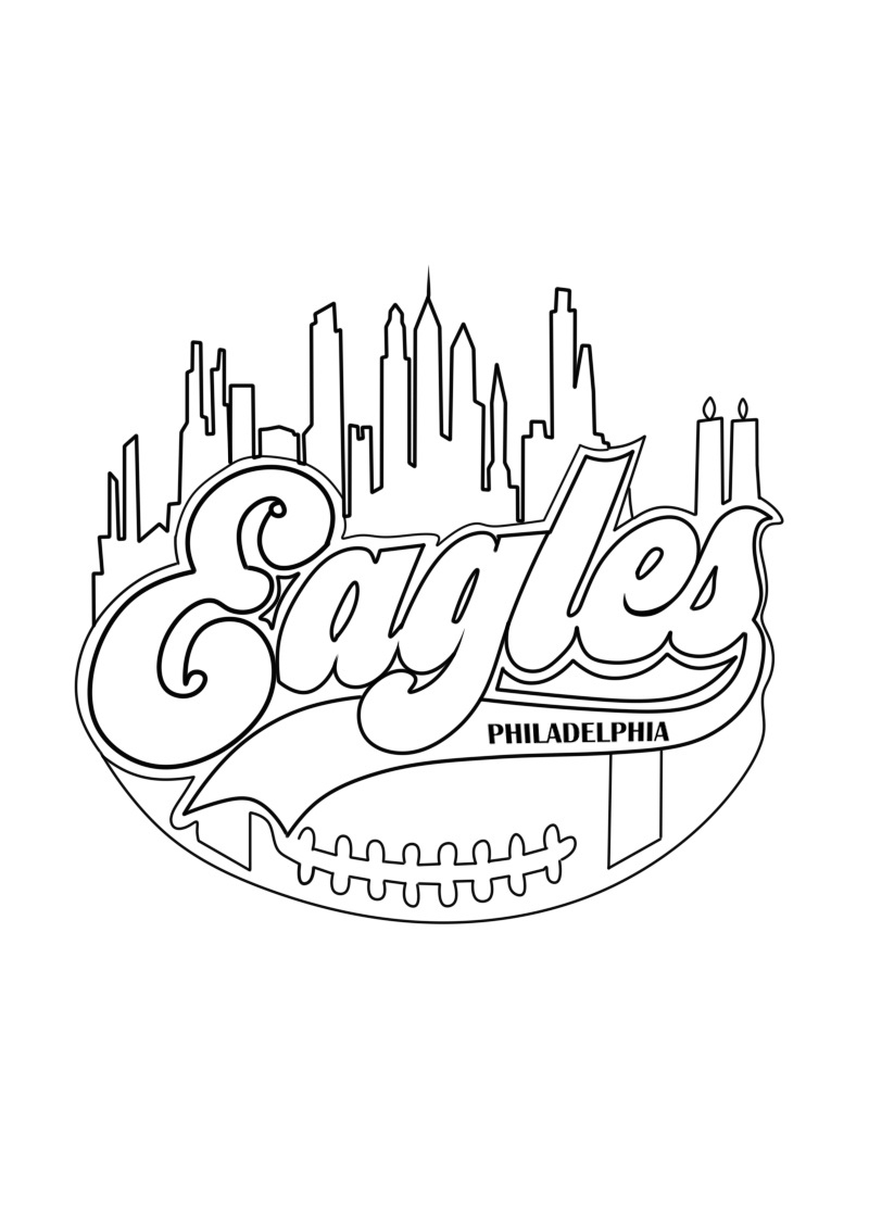 Philadelphia Eagles Coloring Pages Printable