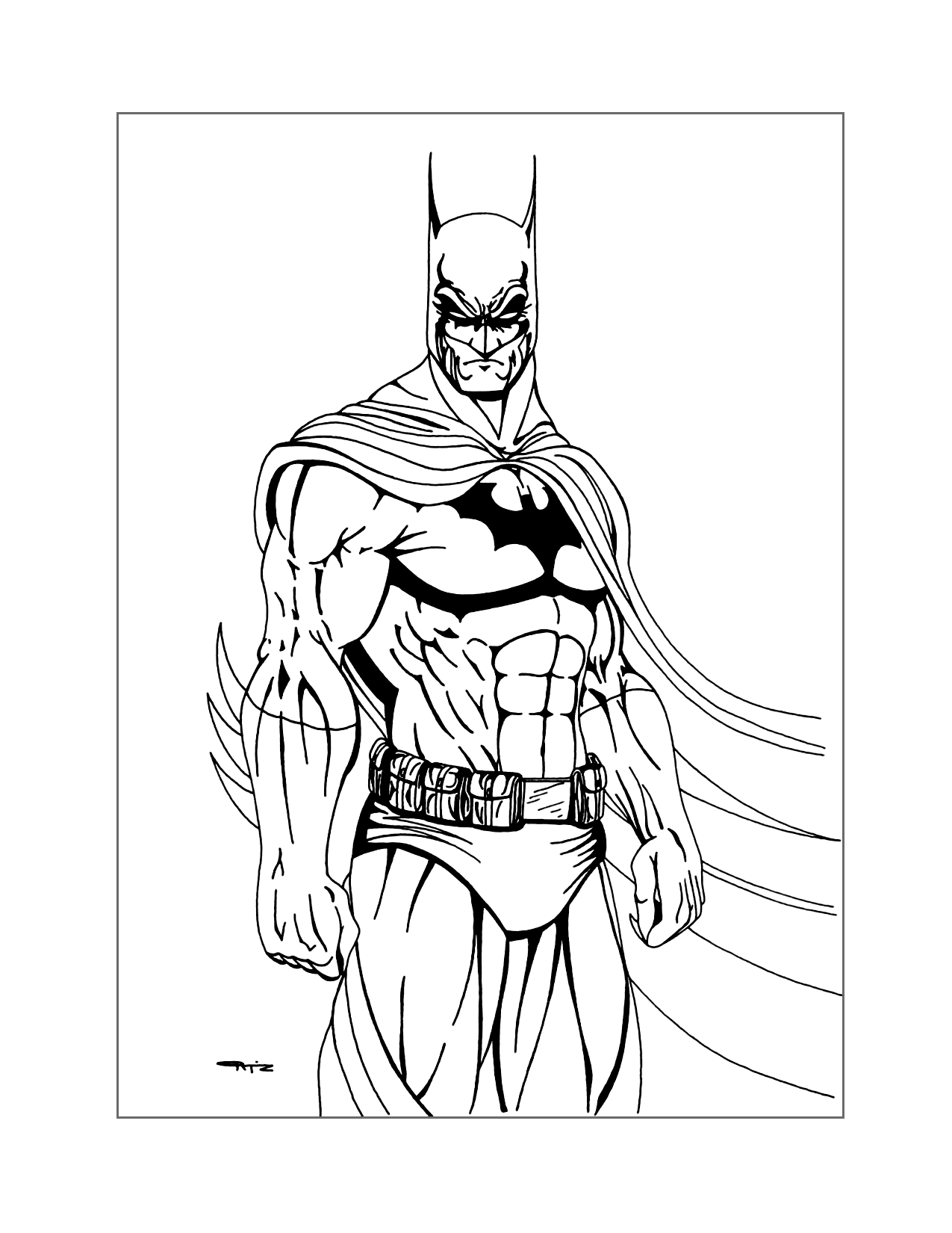 Printable Coloring Pages Batman