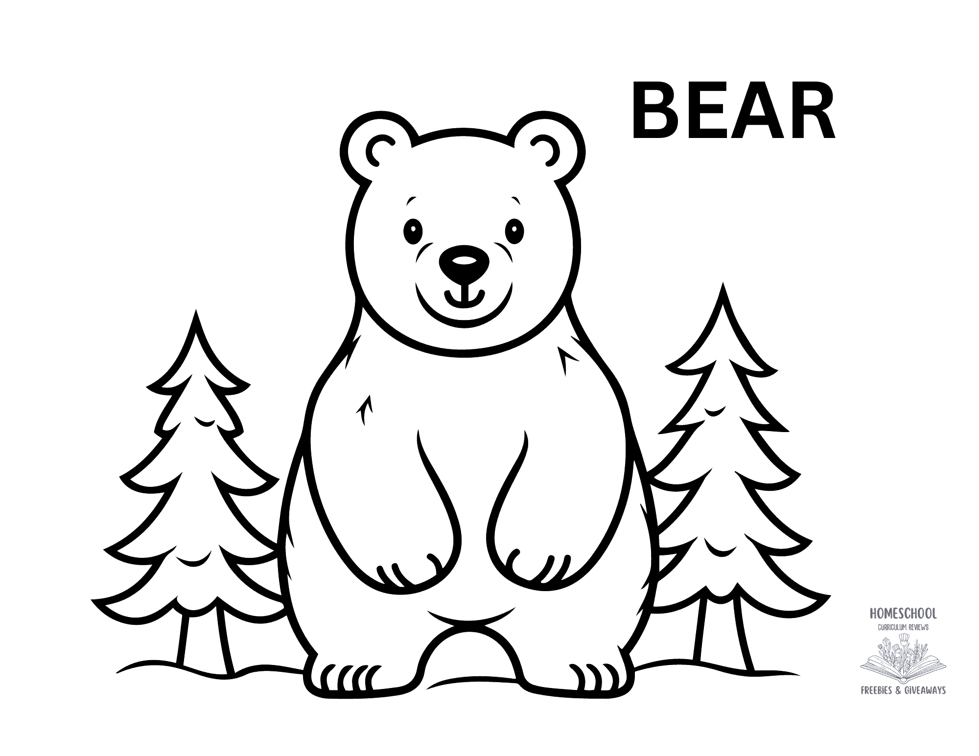Printable Coloring Pages Bear
