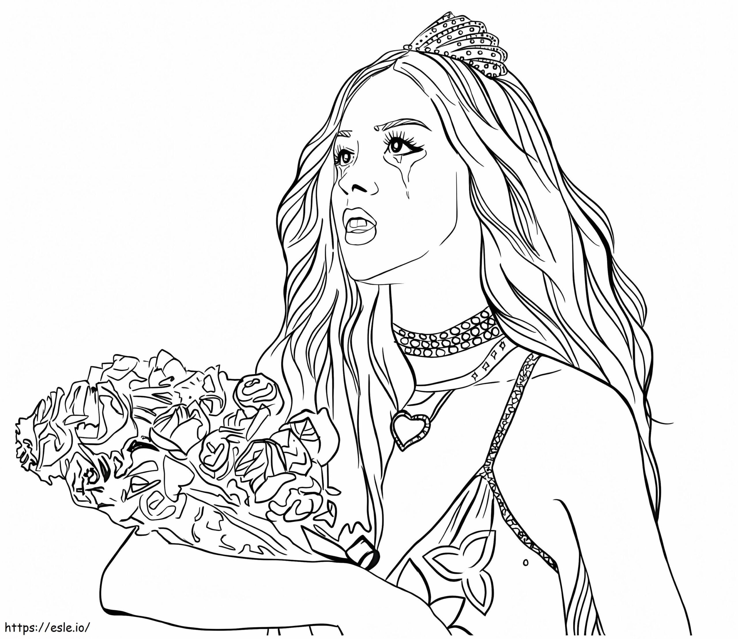 Beautiful Olivia Rodrigo Coloring Page