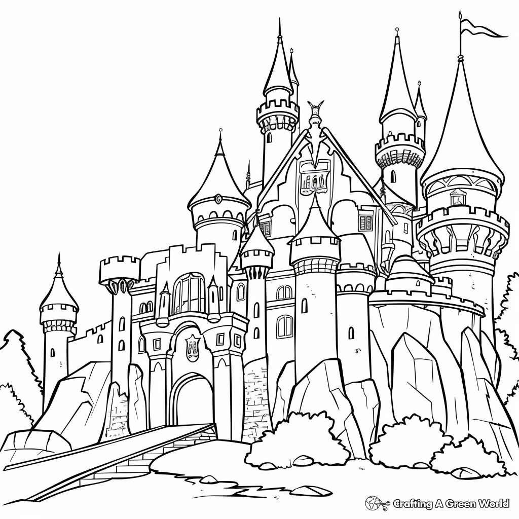 Beauty And The Beast Printable Coloring Pages