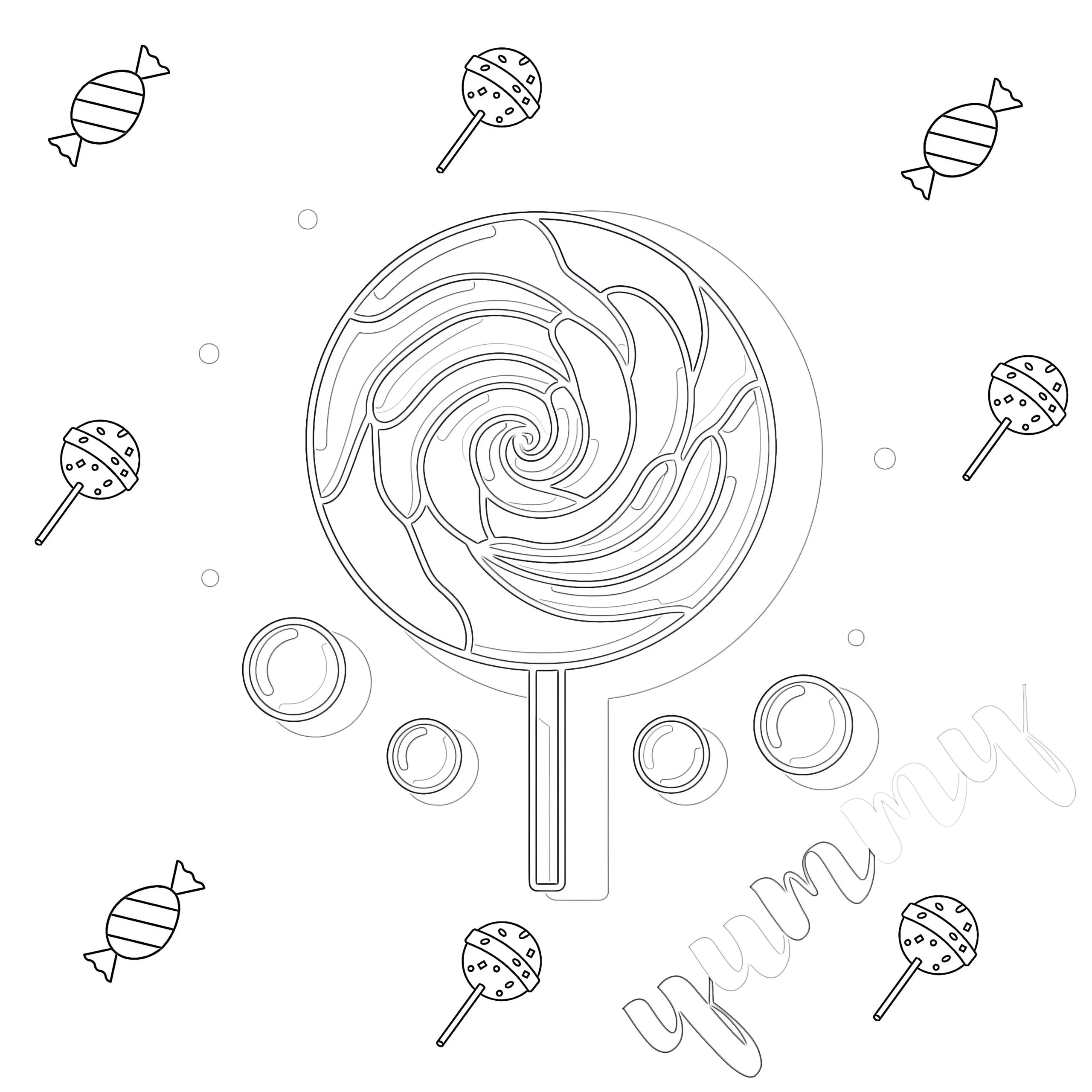 Best Candy Coloring Page Coloring Pages Mimi Panda