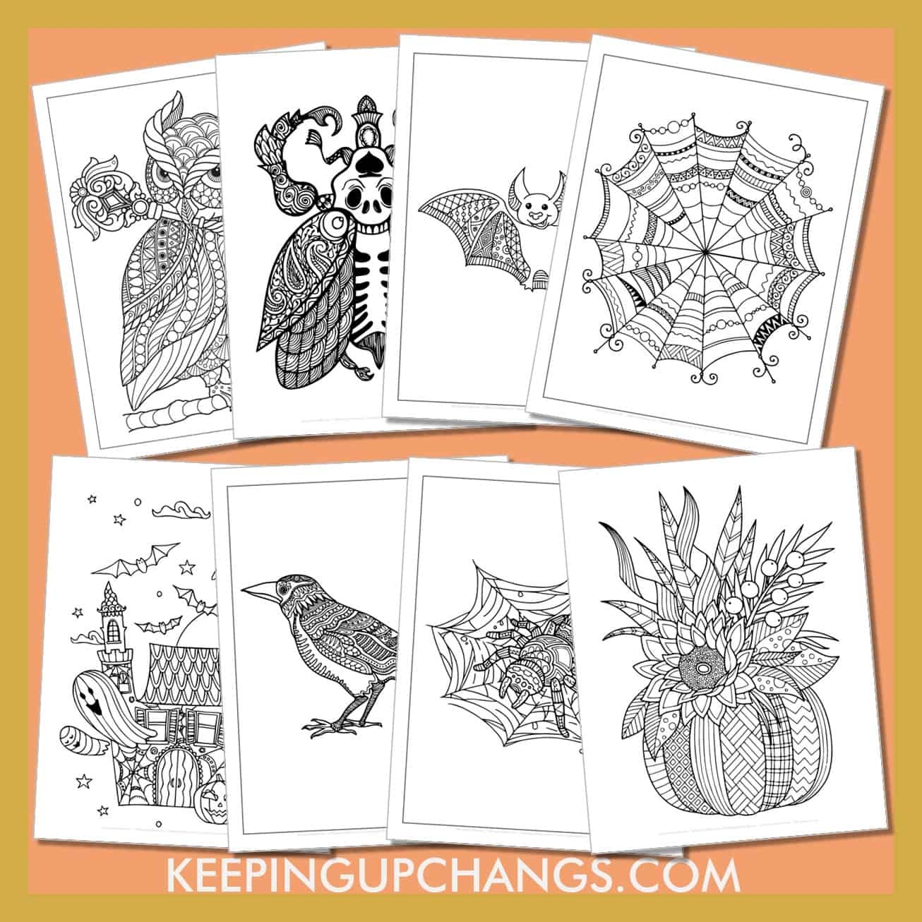 Free Coloring Pages For Adults Halloween