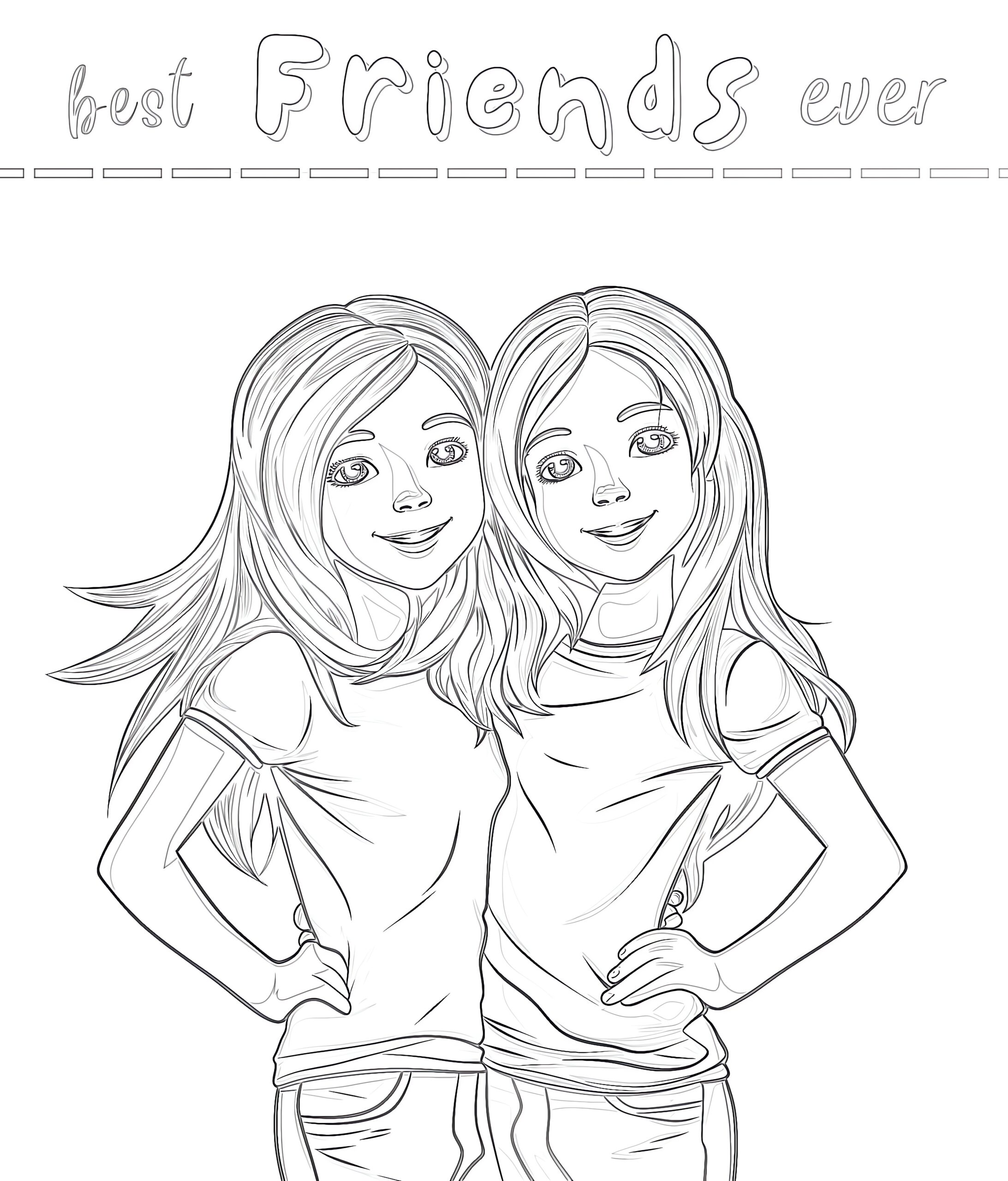 Best Friends Coloring Page Coloring Pages Mimi Panda