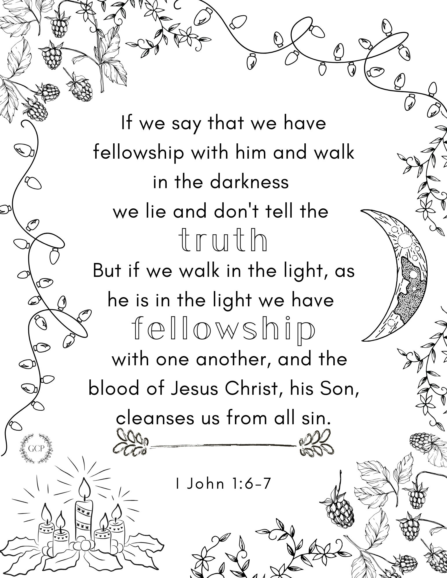 Printable Bible Verse Coloring Pages