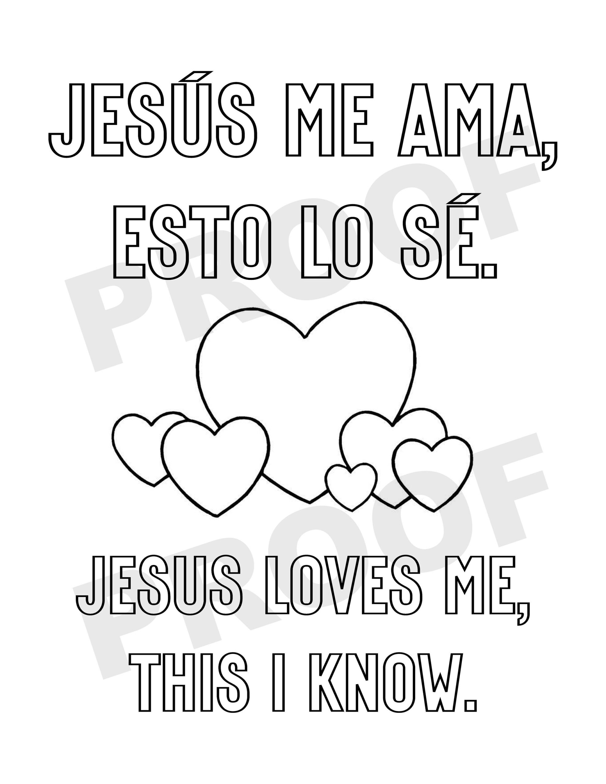 Jesus Loves Me Coloring Pages Printables