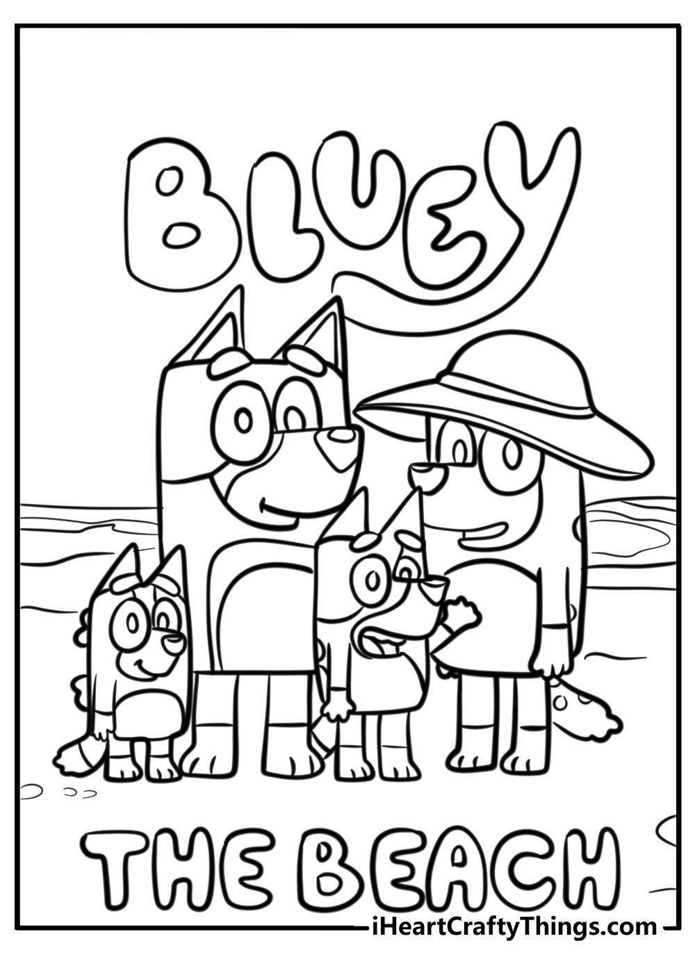Free Printable Coloring Pages Bluey