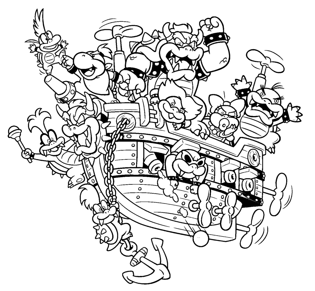 Bowser Coloring Pages Best Coloring Pages For Kids