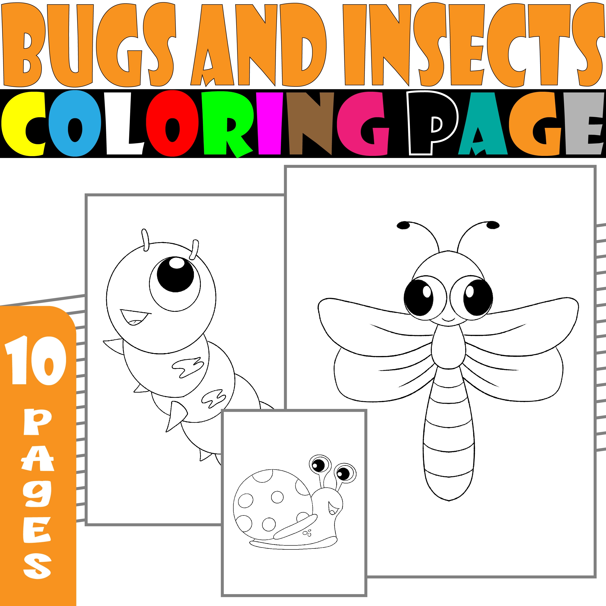 BUGS AND INSECTS Coloring Pages BUGS AND INSECTS Coloring Sheets Activites Made By Teachers