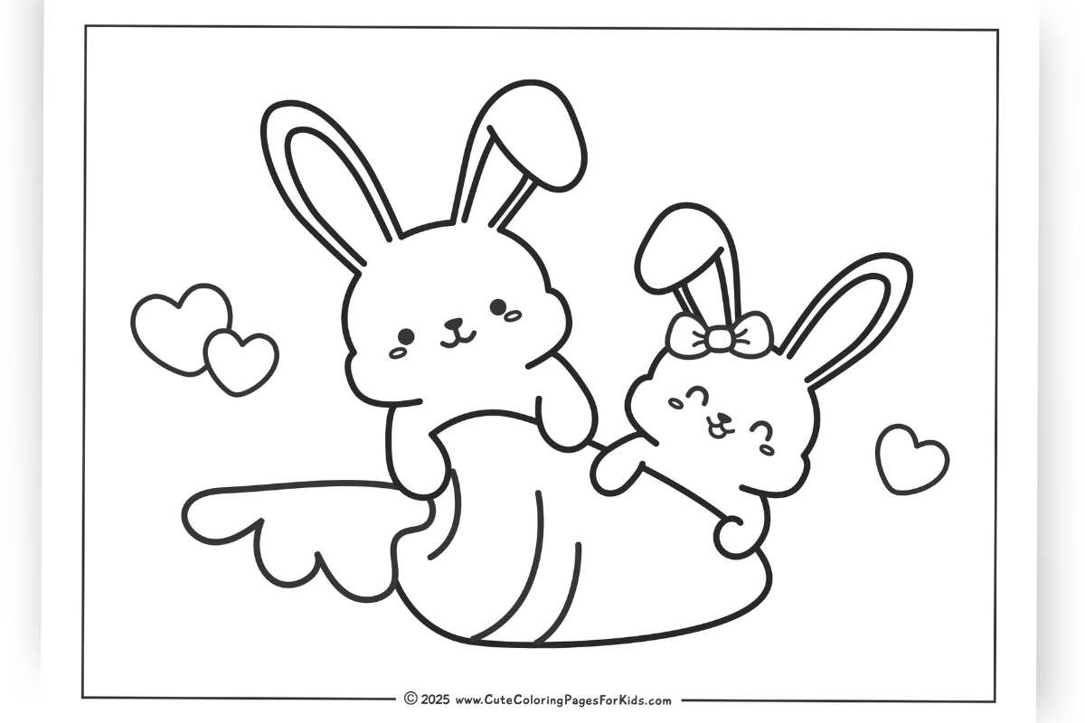 Bunny Coloring Pages Free Printable PDFs Cute Coloring Pages For Kids