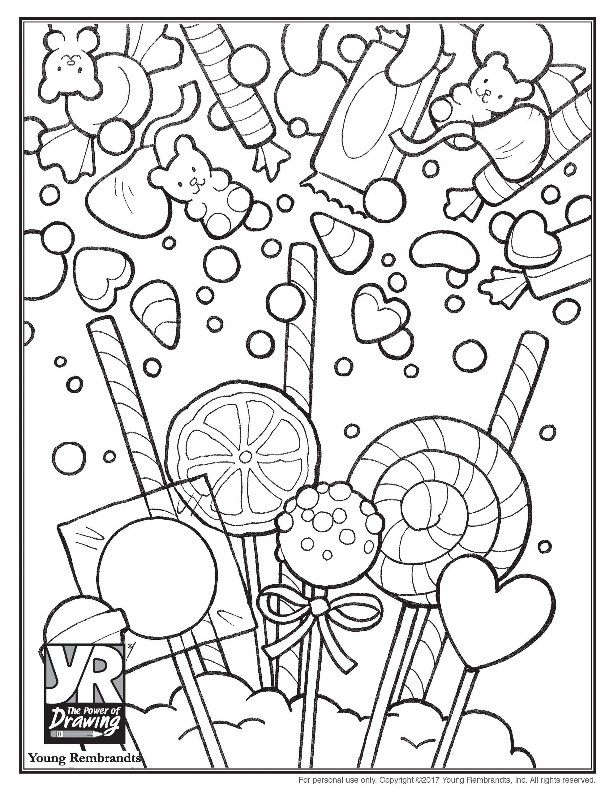 Candy Coloring Page