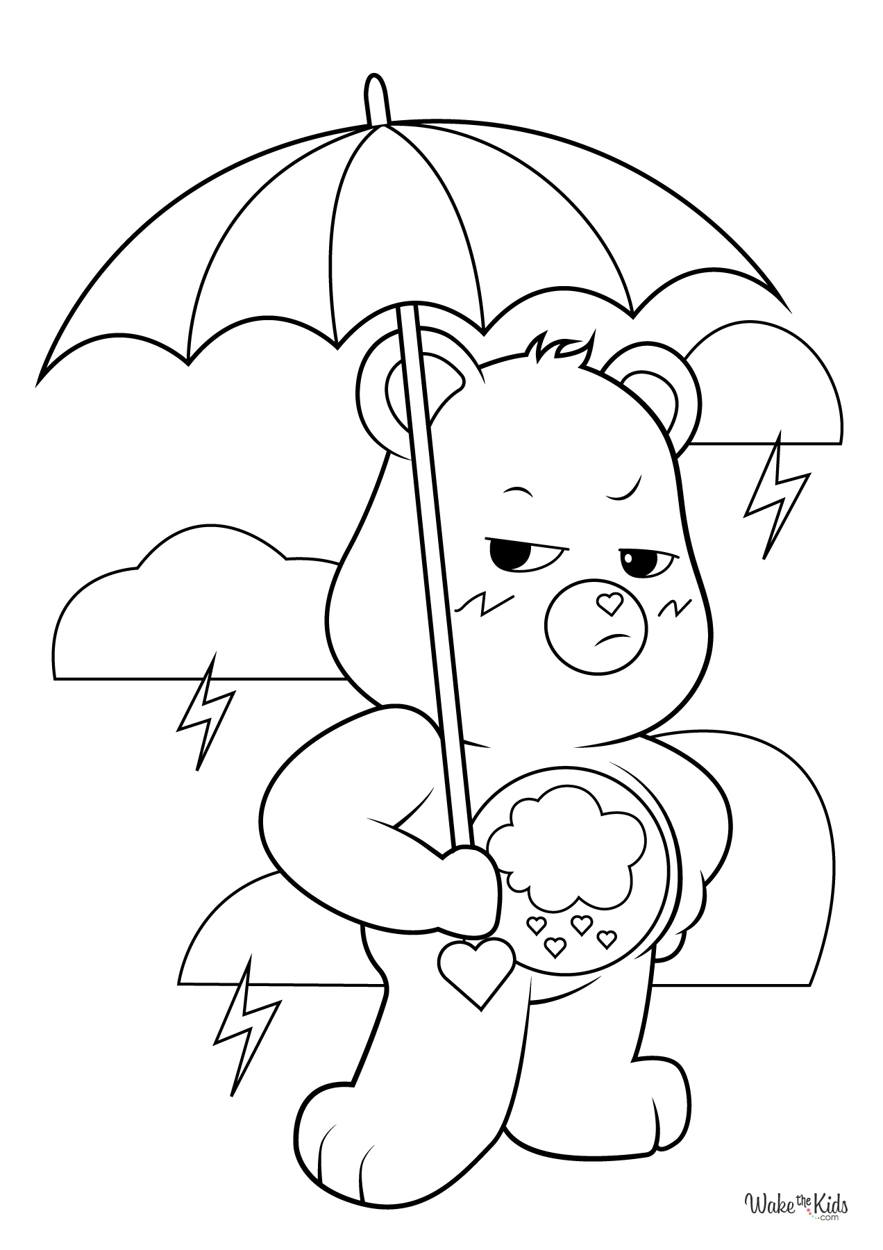 Care Bear Coloring Pages Free Printable PDFs WakeTheKids