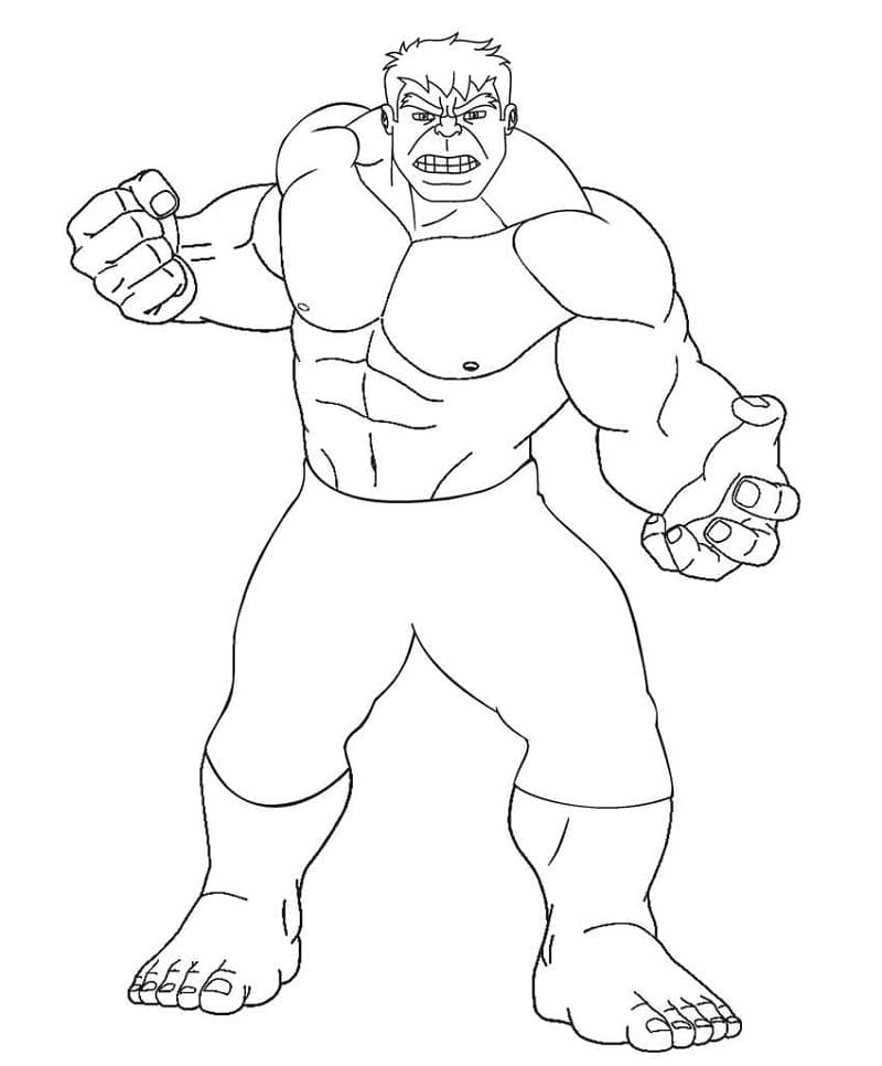 Hulk Printable Coloring Pages