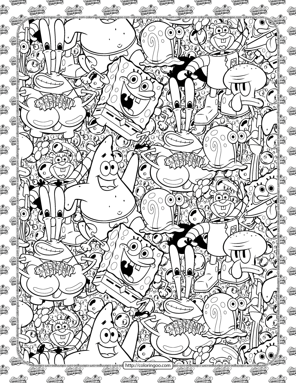 Free Spongebob Printable Coloring Pages