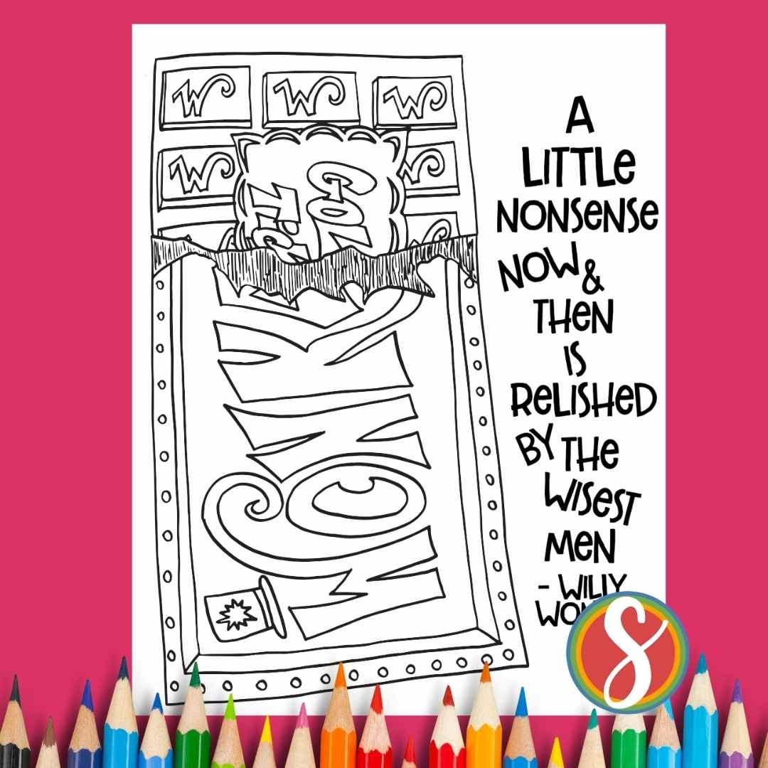 Printable Willy Wonka Coloring Pages
