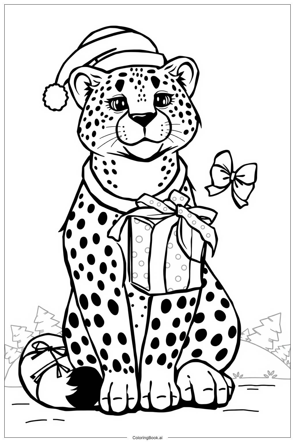 Cheetah Coloring Page Printable