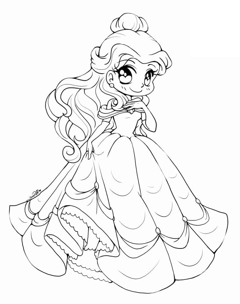 Belle Coloring Pages Printable