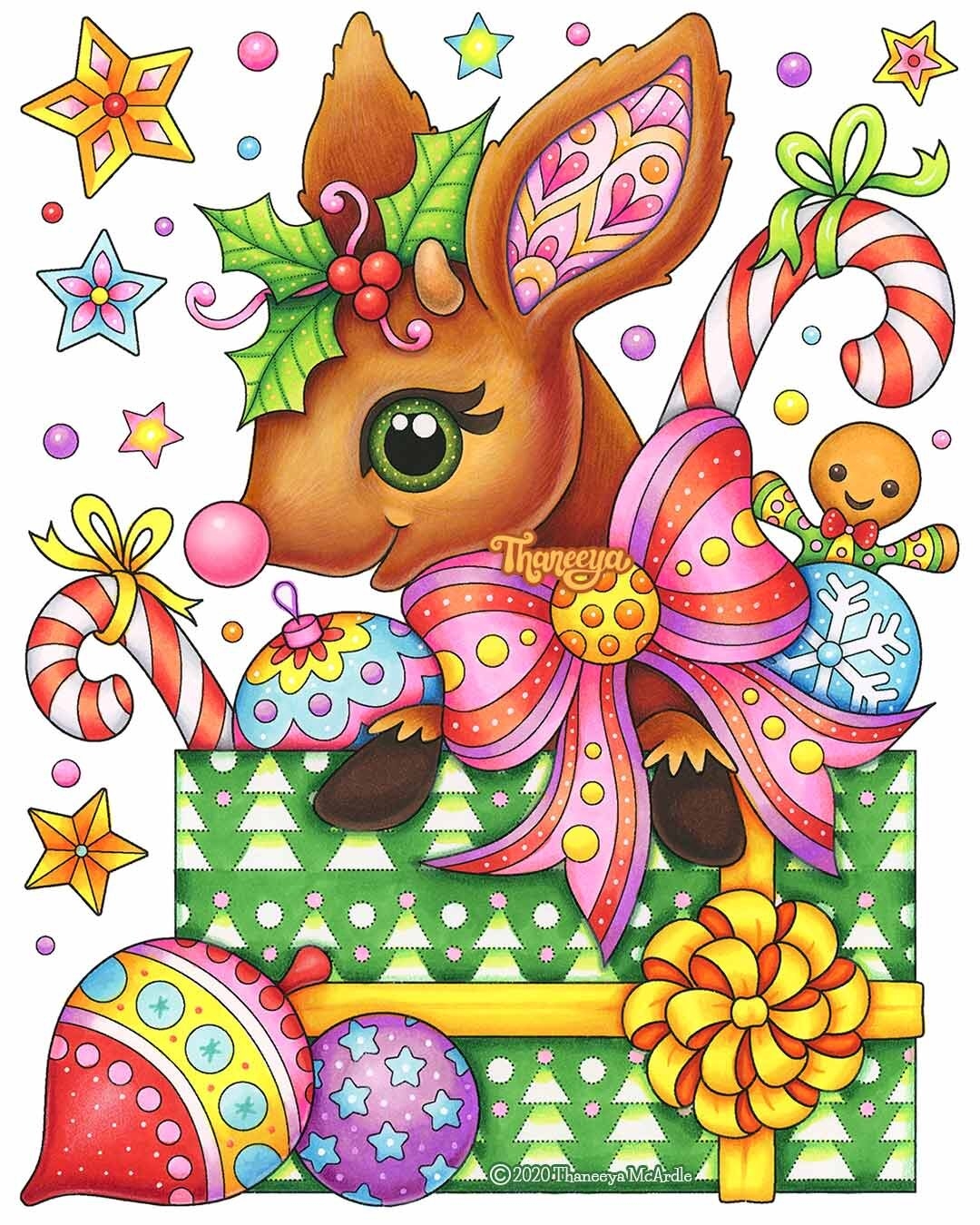 Christmas Animals Coloring Pages Printable Christmas Coloring Pages For All Ages Art Is Fun