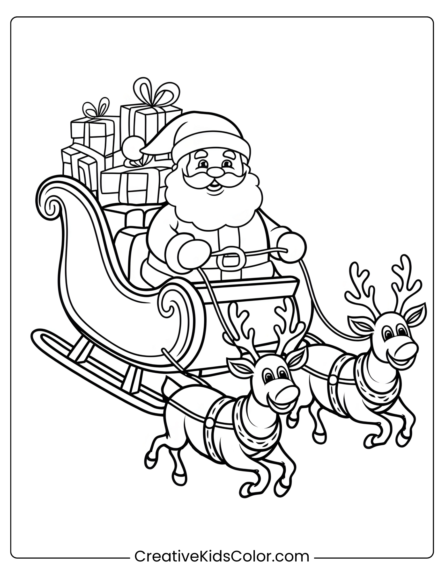 Christmas Coloring Pages 60 Easy U0026 Free Printable PDF 